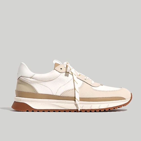 MADEWELL Size 8 Kickoff Trainer Sneakers in Antique Cream Multi $110 MB857 - Picture 2 of 9